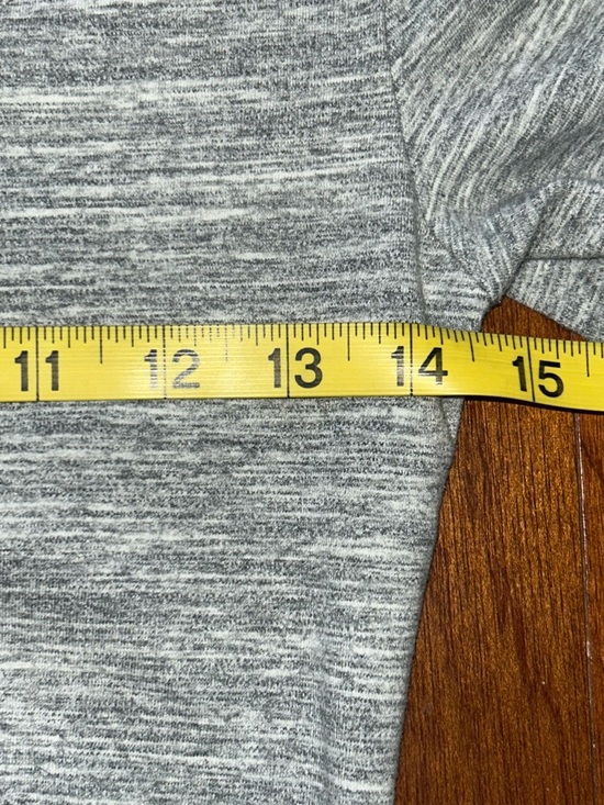 Victoria's Secret Maxi Shirt Dress Sz XS Heathered Gray Double Side Slit Ruched - Picture 7 of 8